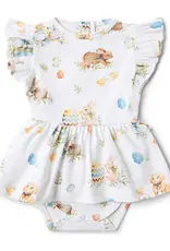 Snuggle Hunny Kids Snuggle Hunny Flopsy Bunnies Short Sleeve Organic Dress