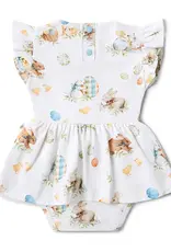 Snuggle Hunny Kids Snuggle Hunny Flopsy Bunnies Short Sleeve Organic Dress
