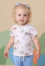 Snuggle Hunny Kids Flopsy Bunnies Organic Short Sleeve Top - Size 4