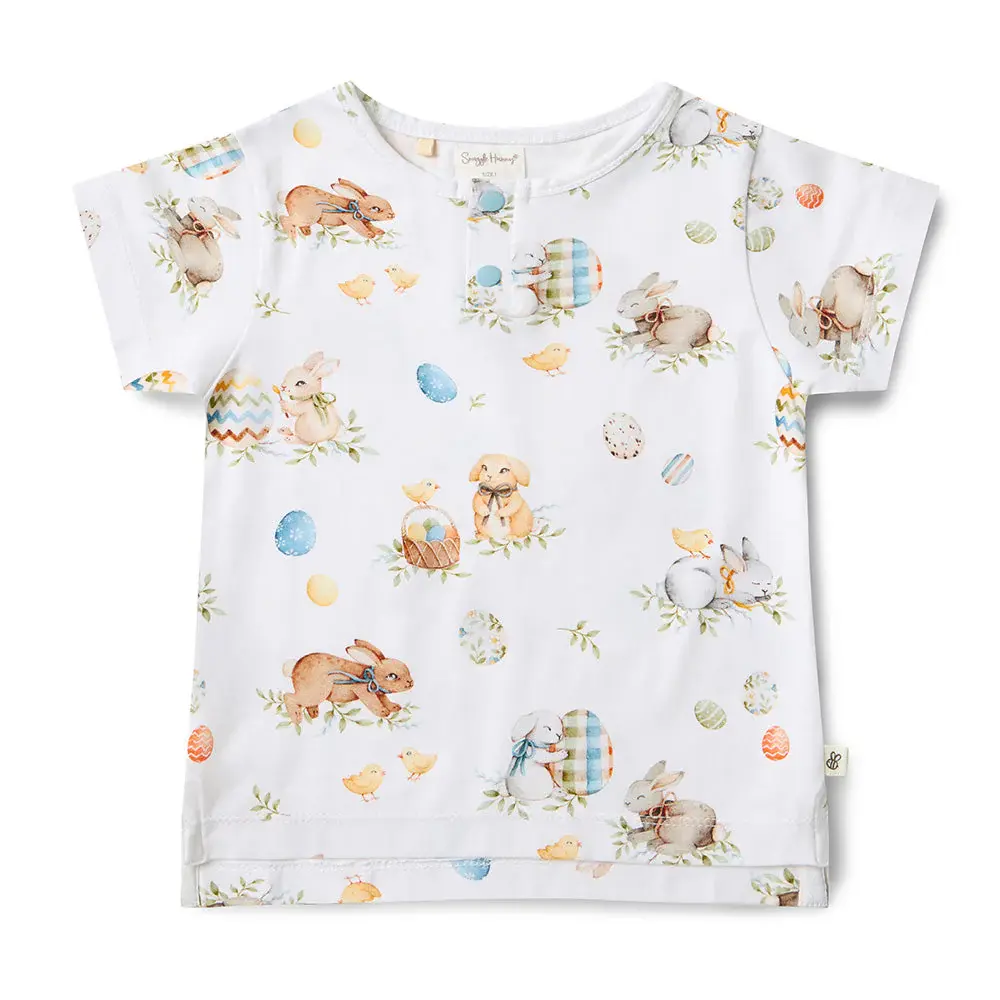 Snuggle Hunny Kids Flopsy Bunnies Organic Short Sleeve Top - Size 4