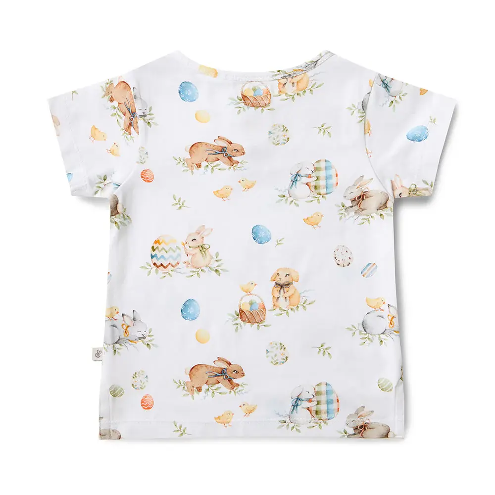 Snuggle Hunny Kids Flopsy Bunnies Organic Short Sleeve Top - Size 4