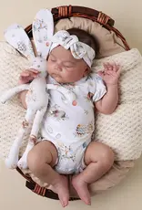 Snuggle Hunny Kids Snuggle Hunny Flopsy Bunnies Short Sleeve Organic Bodysuit with Frill