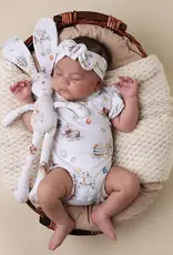 Snuggle Hunny Kids Snuggle Hunny Flopsy Bunnies Short Sleeve Organic Bodysuit with Frill