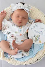 Snuggle Hunny Kids Snuggle Hunny Flopsy Bunnies Short Sleeve Organic Bodysuit with Frill