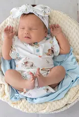 Snuggle Hunny Kids Snuggle Hunny Flopsy Bunnies Short Sleeve Organic Bodysuit with Frill