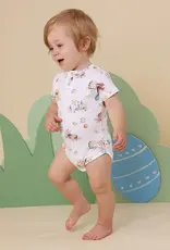 Snuggle Hunny Kids Snuggle Hunny Flopsy Bunnies Short Sleeve Organic Bodysuit