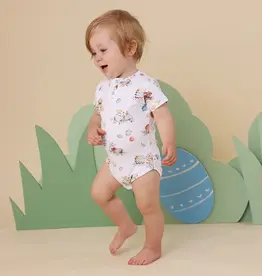 Snuggle Hunny Kids Snuggle Hunny Flopsy Bunnies Short Sleeve Organic Bodysuit