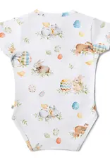 Snuggle Hunny Kids Snuggle Hunny Flopsy Bunnies Short Sleeve Organic Bodysuit