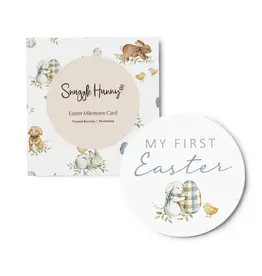 Snuggle Hunny Kids Snuggle Hunny Flopsy Bunnies Reversible Single Milestone Card