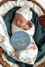 Snuggle Hunny Kids Snuggle Hunny Flopsy Bunnies Reversible Single Milestone Card