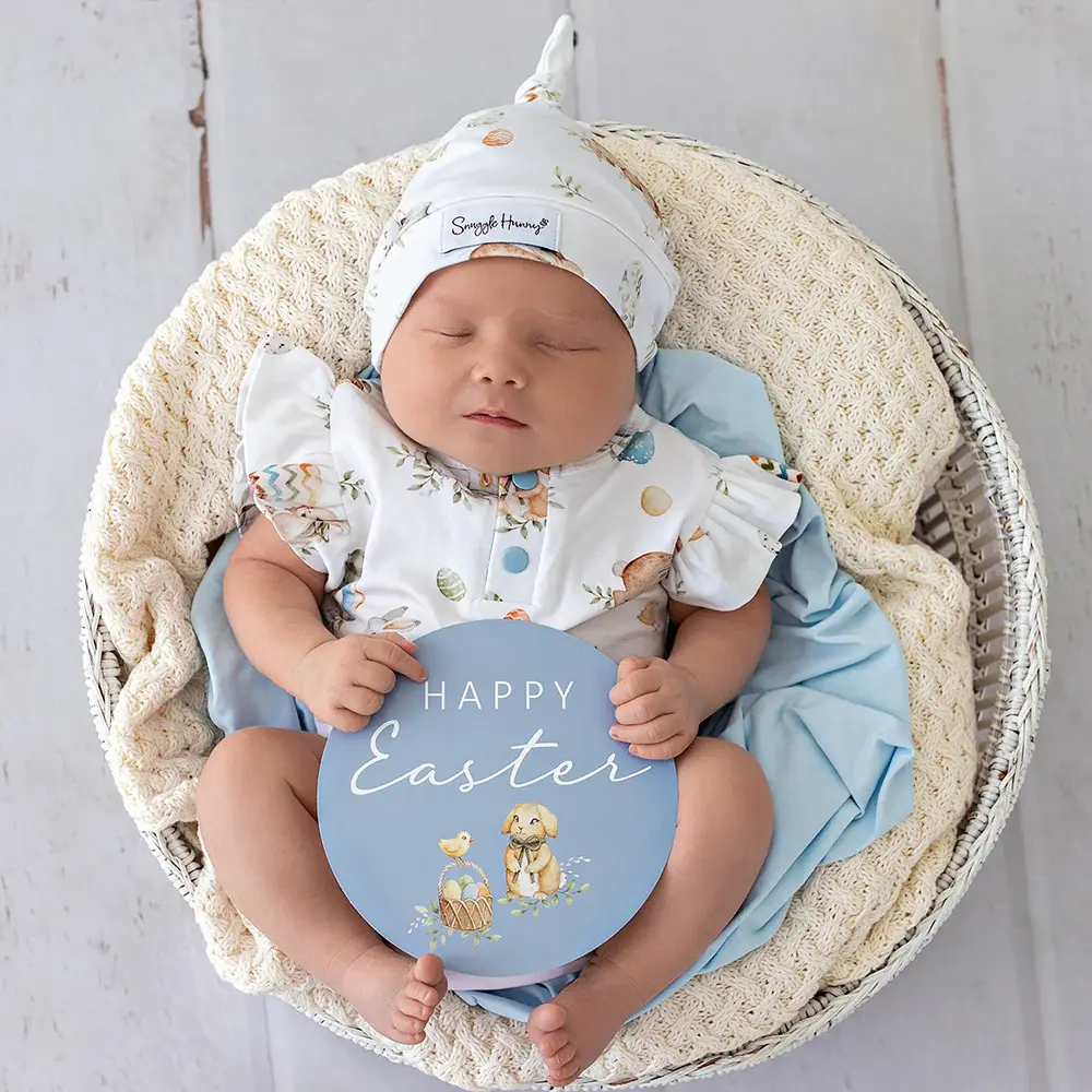 Snuggle Hunny Kids Snuggle Hunny Flopsy Bunnies Reversible Single Milestone Card