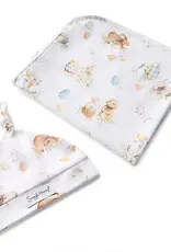 Snuggle Hunny Kids Snuggle Hunny Flopsy Bunnies Organic Jersey Wrap & Beanie Set