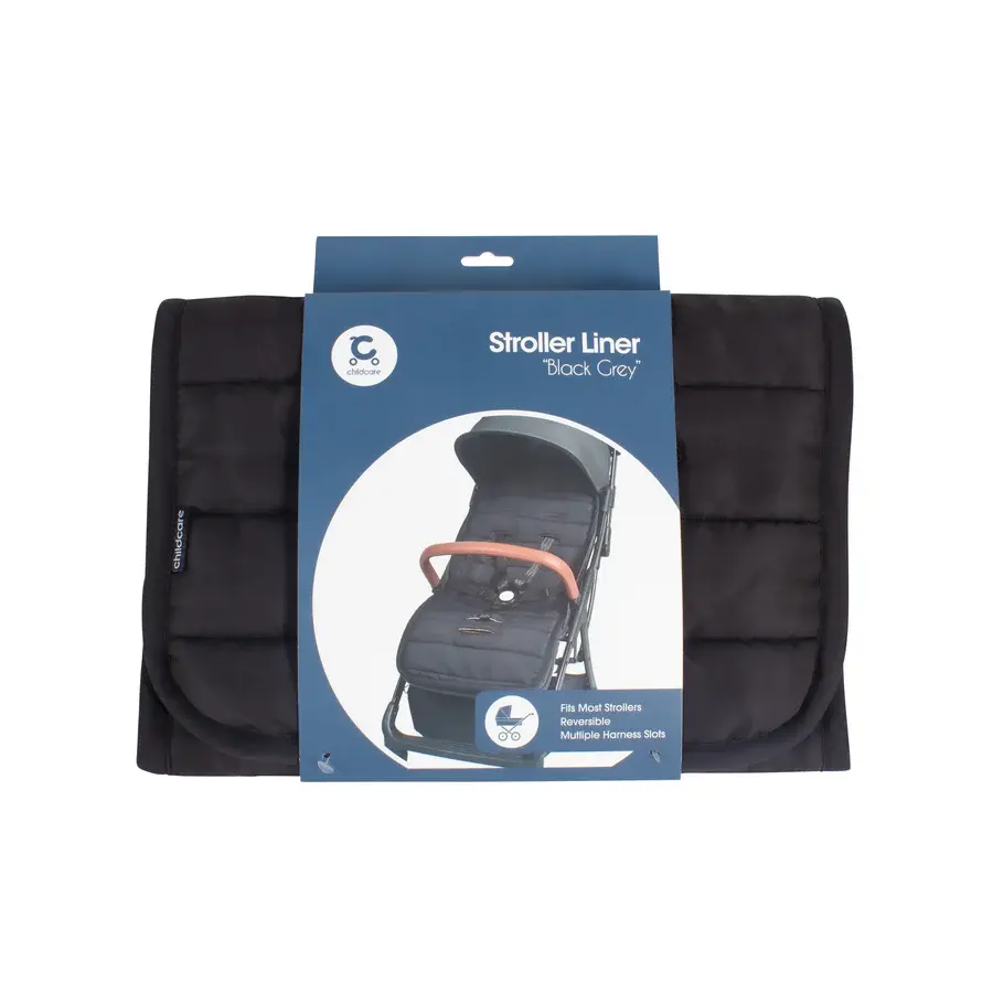 Childcare Childcare Stroller Liner - Black Grey