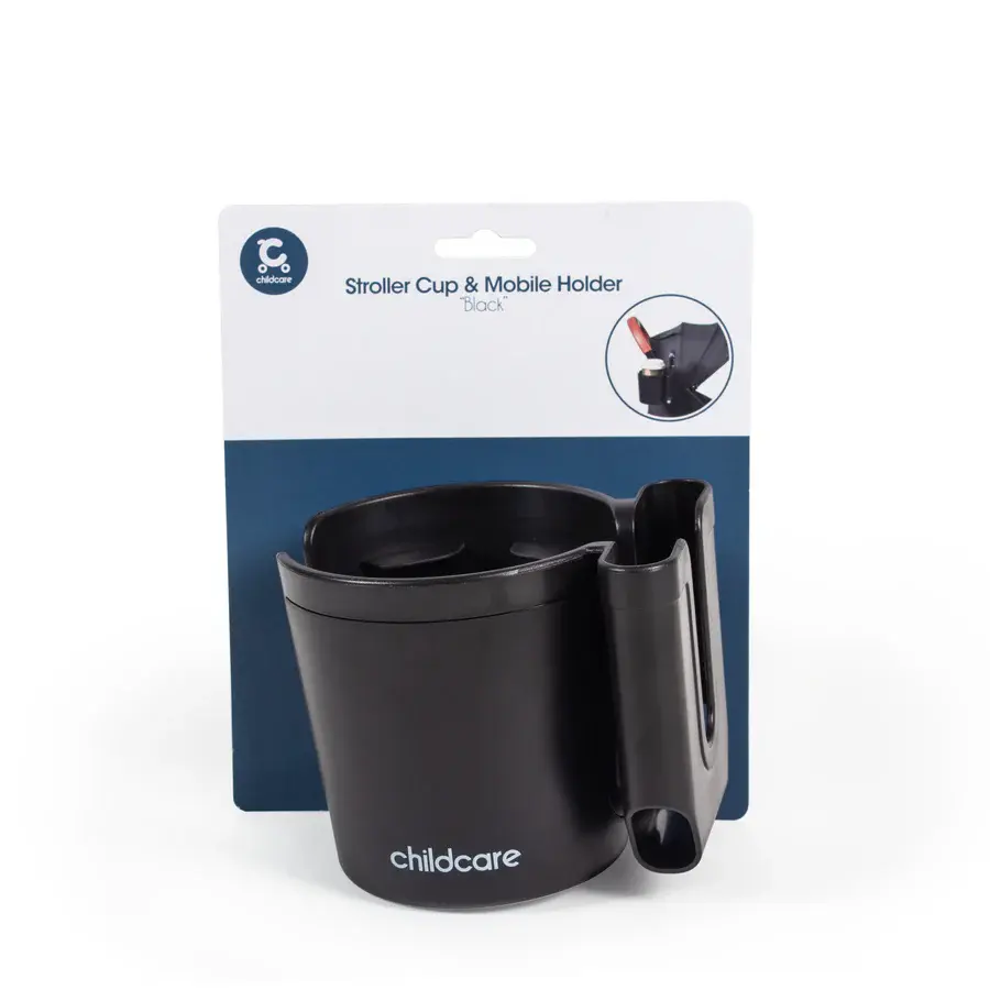 Childcare Childcare Stroller Cup & Mobile Holder Black