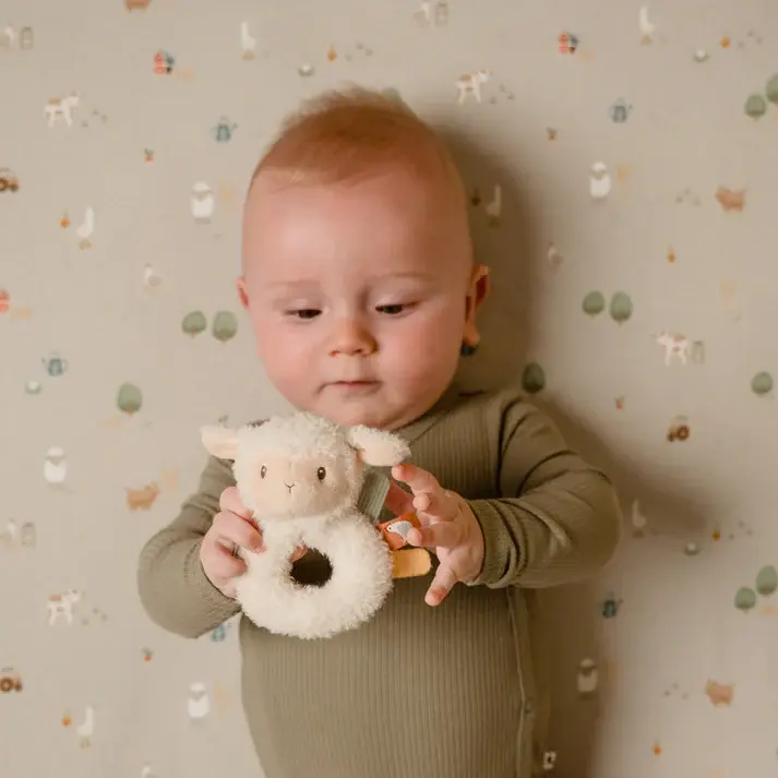 Little Dutch Little Dutch Little Farm Soft Ringrattle Sheep