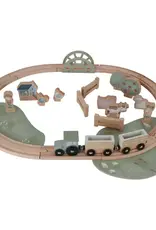 Little Dutch Little Dutch Little Farm Wooden Train Track