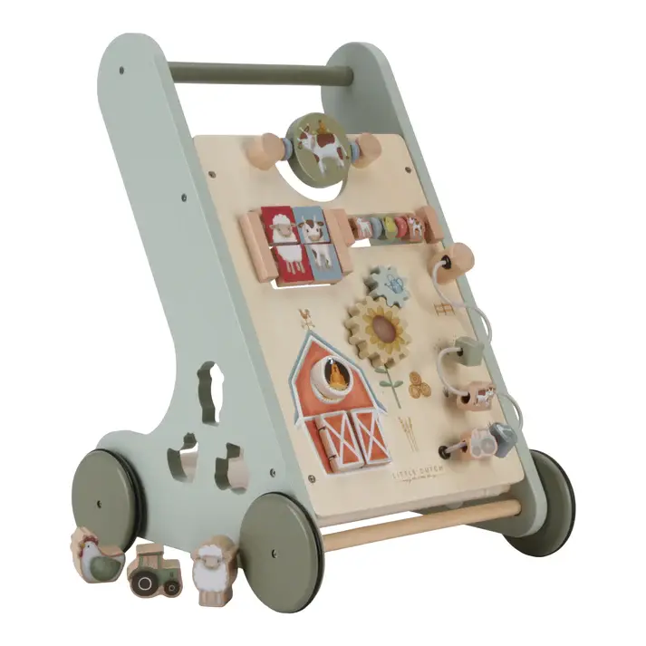 Little Dutch Little Dutch Little Farm Multi-Activity Baby Walker