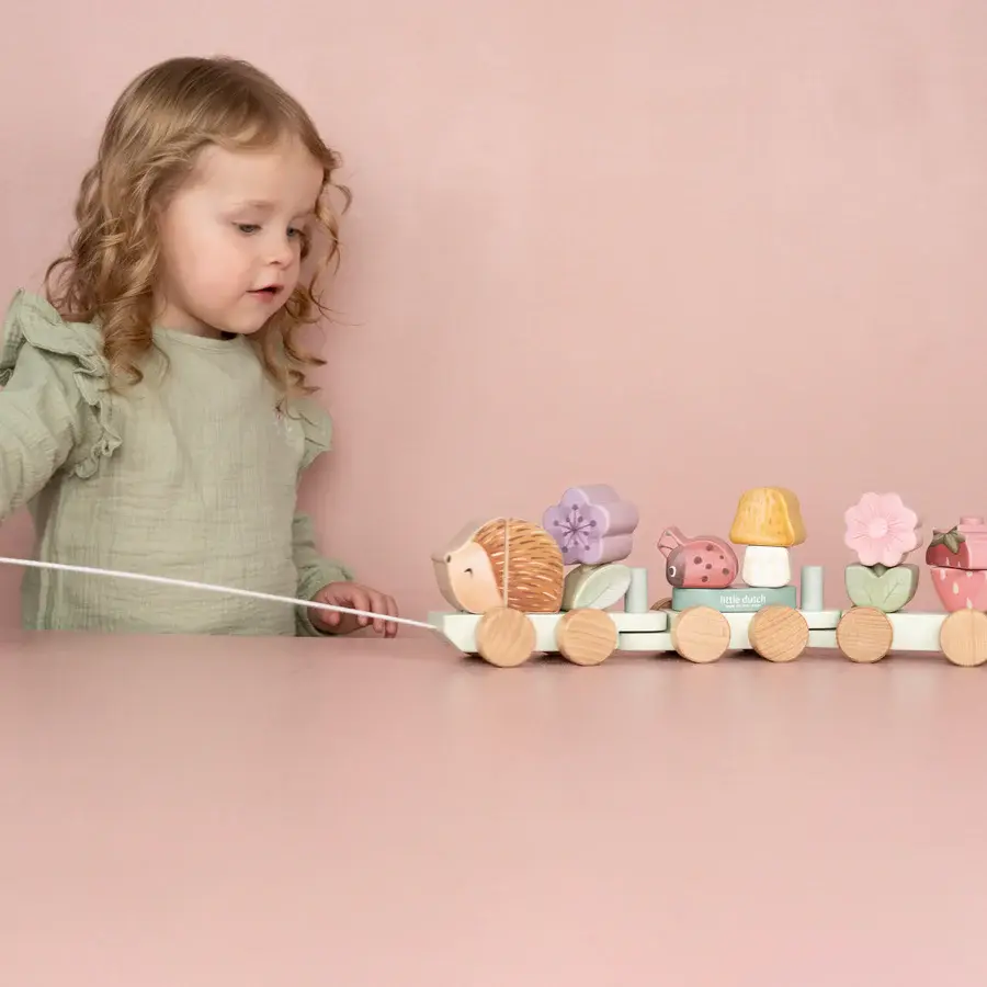 Little Dutch Little Dutch Fairy Garden - Stacking Train Hedgehog