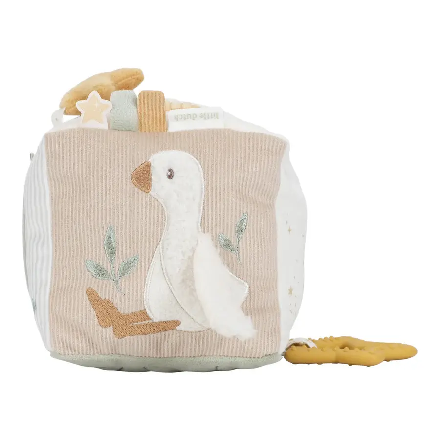 Little Dutch Little Dutch Goose Soft Activity Cube - Newborn Naturals