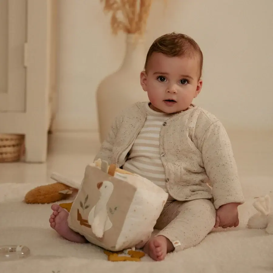 Little Dutch Little Dutch Goose Soft Activity Cube - Newborn Naturals