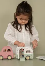 Little Dutch Little Dutch Wooden Toy Car with Caravan