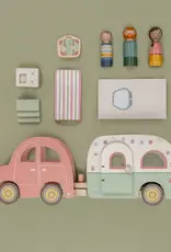Little Dutch Little Dutch Wooden Toy Car with Caravan