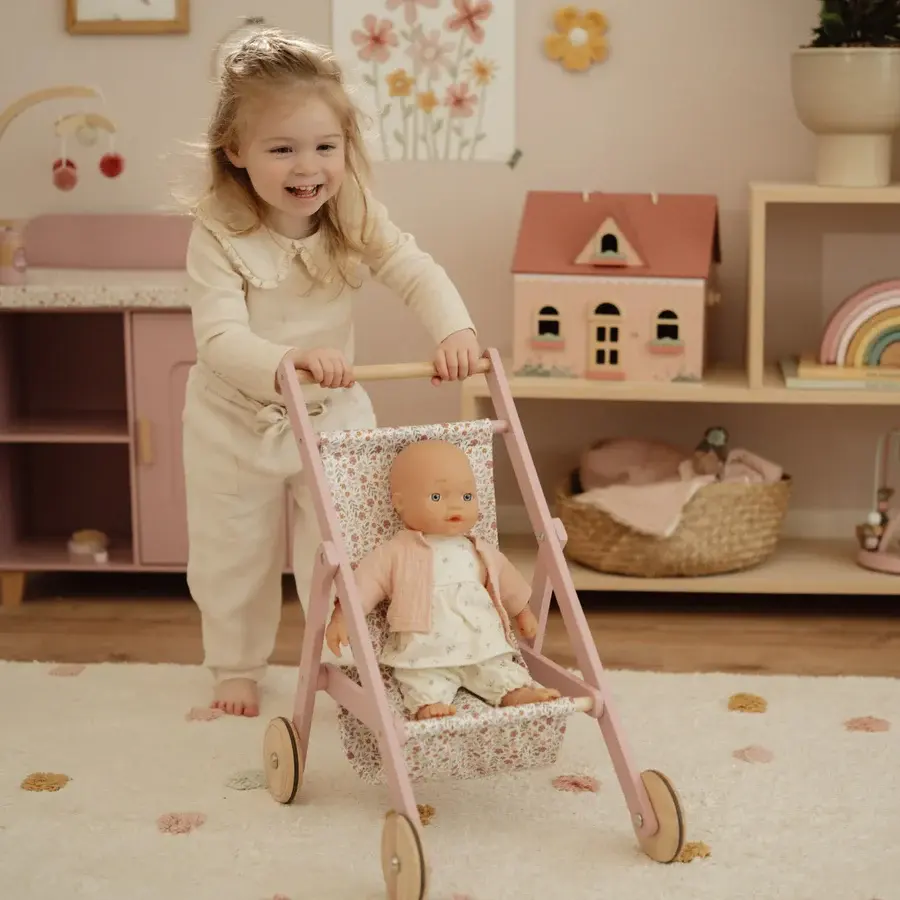 Little Dutch Little Dutch Doll Stroller Pink