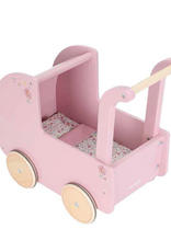 Little Cloud Little Dutch Doll Pram with Textiles - Pink