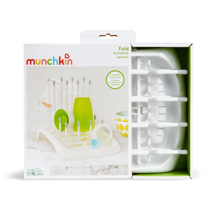 Munchkins Munchkin Fold Bottle Drying Rack Grey