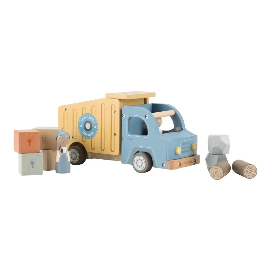 Little Dutch Little Dutch Garbage Truck w/ Peg Dolls