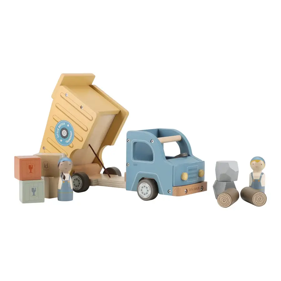 Little Dutch Little Dutch Garbage Truck w/ Peg Dolls