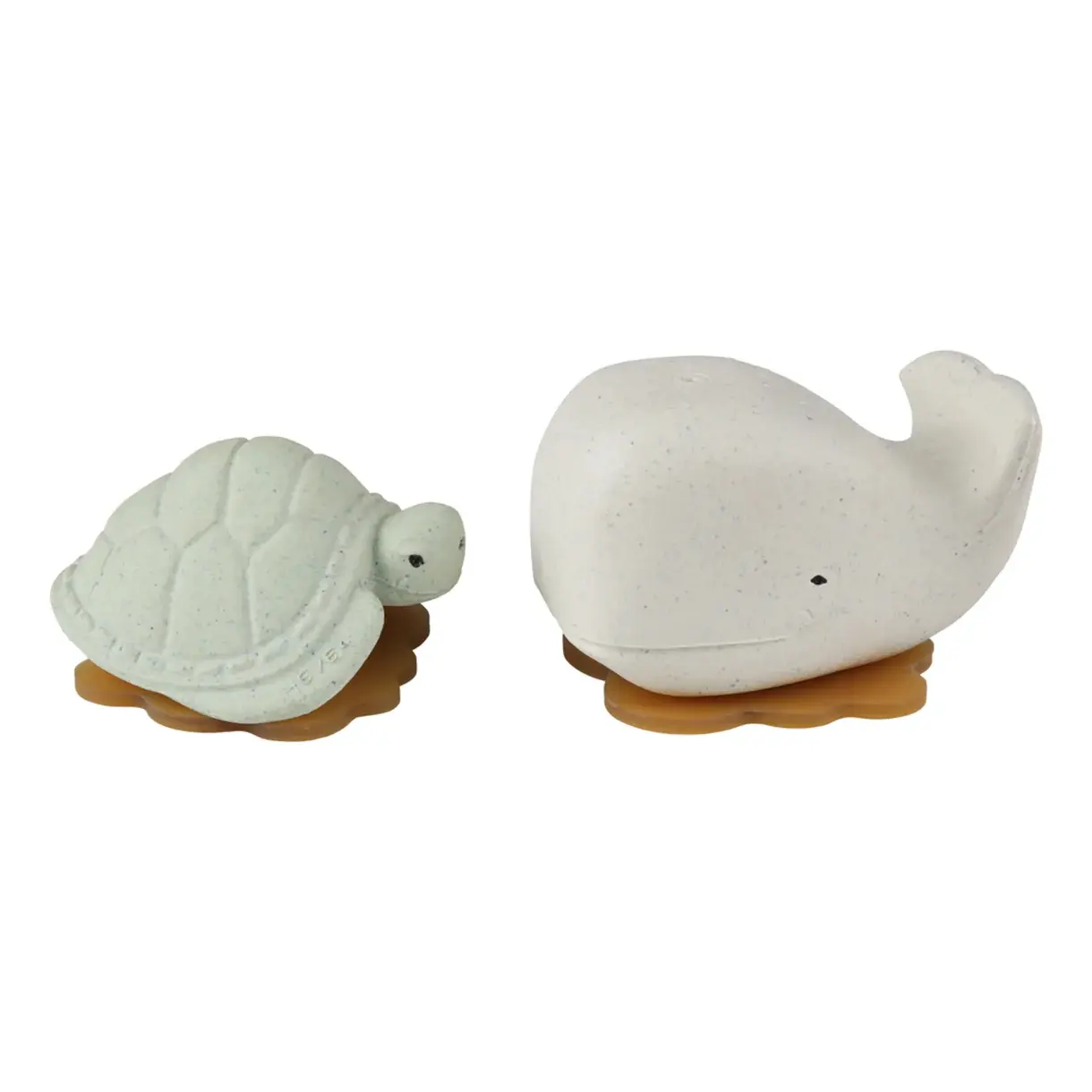 Hevea Hevea - Squeeze N Splash Toy - Whale (Frosty White) and Turtle (Sage) - Gift Set