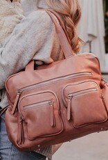 OiOi OiOi Vegan Leather Carry All Nappy Bag - Dusty Rose
