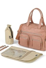 OiOi OiOi Vegan Leather Carry All Nappy Bag - Dusty Rose