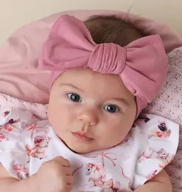 Snuggle Hunny Kids Snuggle Hunny Jewel Pink Organic Oversized Bow