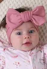 Snuggle Hunny Kids Snuggle Hunny Jewel Pink Organic Oversized Bow