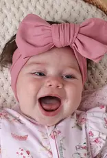 Snuggle Hunny Kids Snuggle Hunny Jewel Pink Organic Oversized Bow