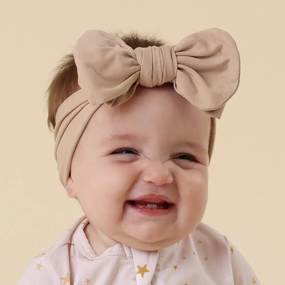 Snuggle Hunny Kids Snuggle Hunny Pebble Organic Oversized Bow