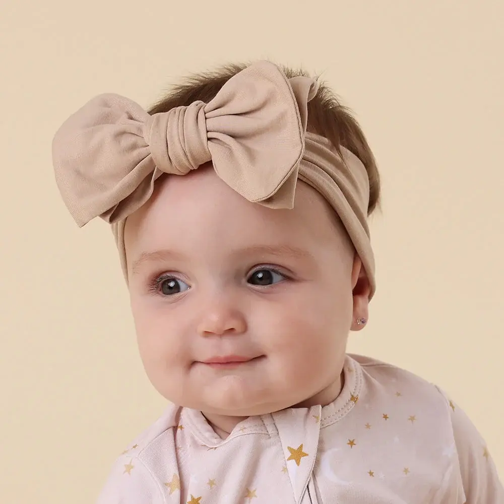 Snuggle Hunny Kids Snuggle Hunny Pebble Organic Oversized Bow