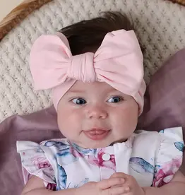 Snuggle Hunny Kids Snuggle Hunny Baby Pink Organic Oversized Bow