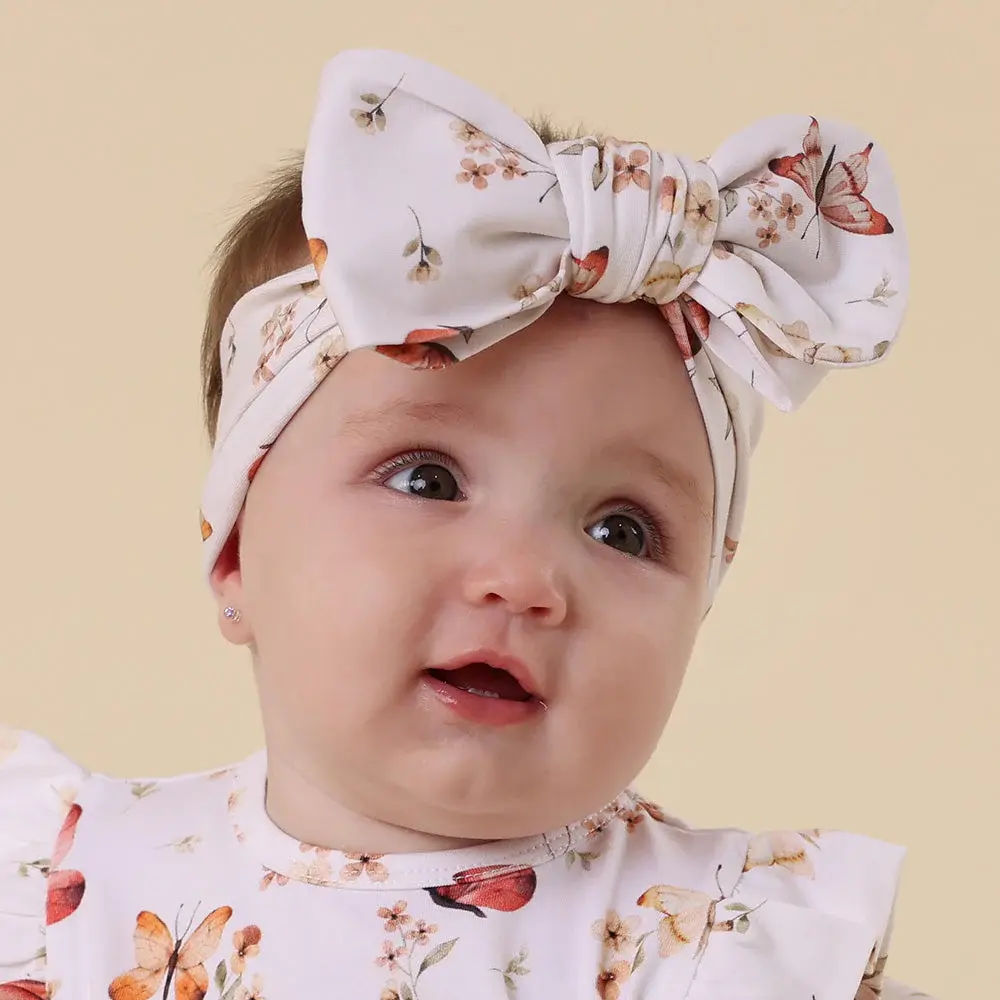 Snuggle Hunny Kids Snuggle Hunny Butterfly Organic Oversized Bow