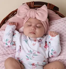 Snuggle Hunny Kids Snuggle Hunny Lullaby Pink Organic Oversized Bow