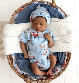 Snuggle Hunny Kids Snuggle Hunny To The Rescue Short Sleeve Organic Bodysuit