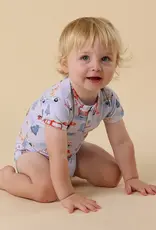 Snuggle Hunny Kids Snuggle Hunny To The Rescue Short Sleeve Organic Bodysuit