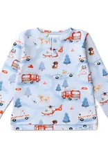 Snuggle Hunny Kids Snuggle Hunny To The Rescue Organic Long Sleeve Top