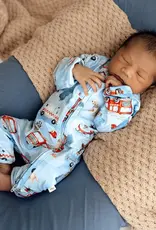 Snuggle Hunny Kids Snuggle Hunny To The Rescue Organic Snugglesuit Convertible Romper