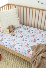 Snuggle Hunny Kids Snuggle Hunny To The Rescue Organic Fitted Cot Sheet