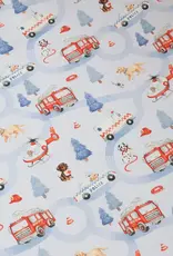 Snuggle Hunny Kids Snuggle Hunny To The Rescue Organic Fitted Cot Sheet