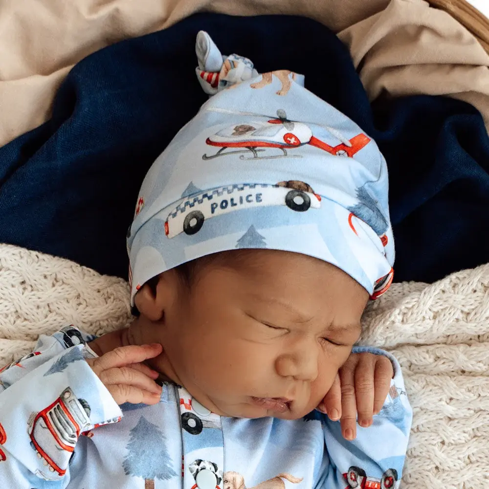 Snuggle Hunny Kids Snuggle Hunny To The Rescue Organic Knotted Beanie