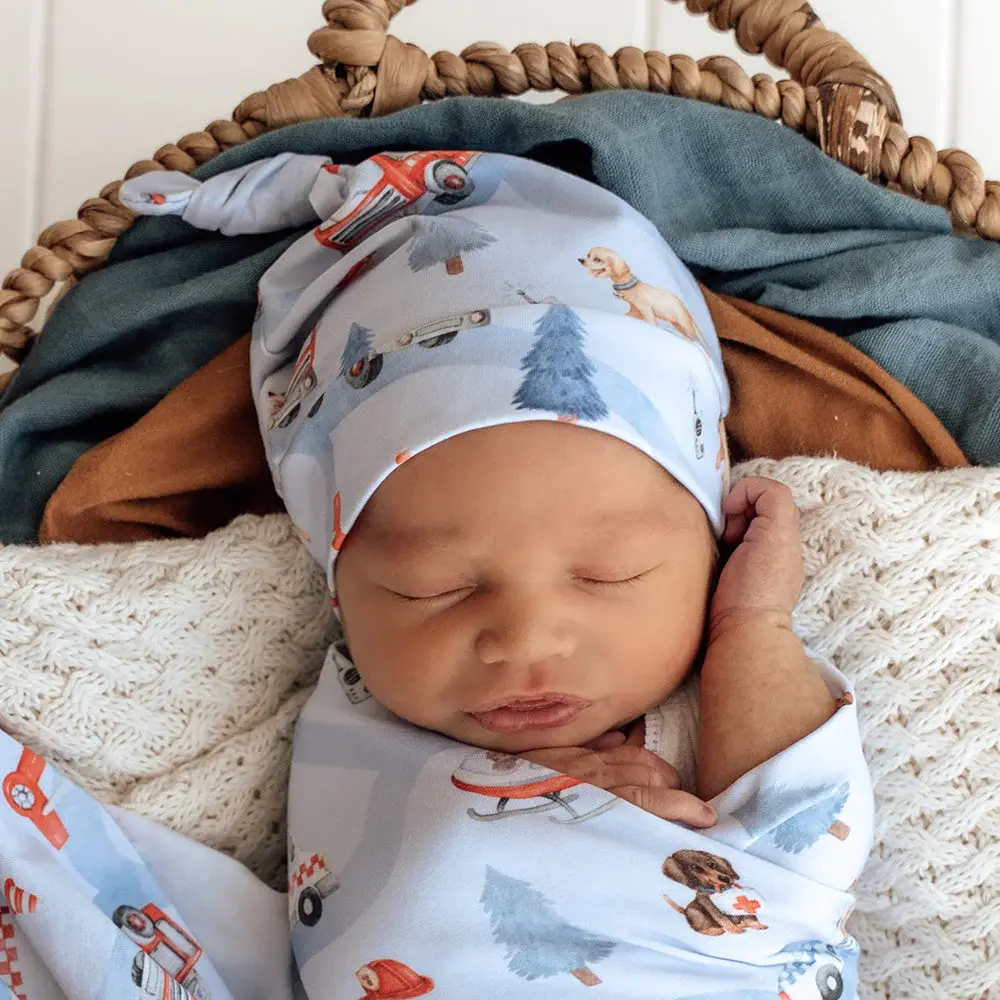 Snuggle Hunny Kids Snuggle Hunny To The Rescue Organic Knotted Beanie